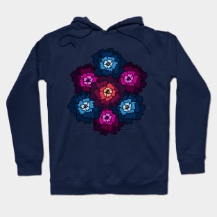 Stained glass flowers Hoodie